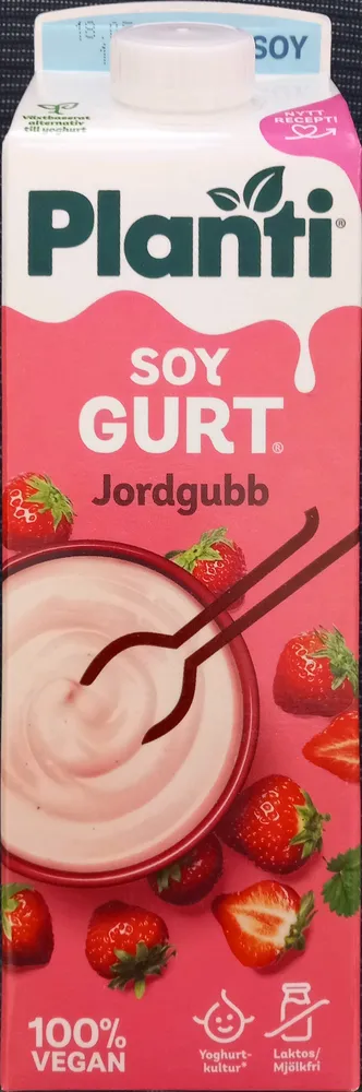 Soygurt Jordgubb