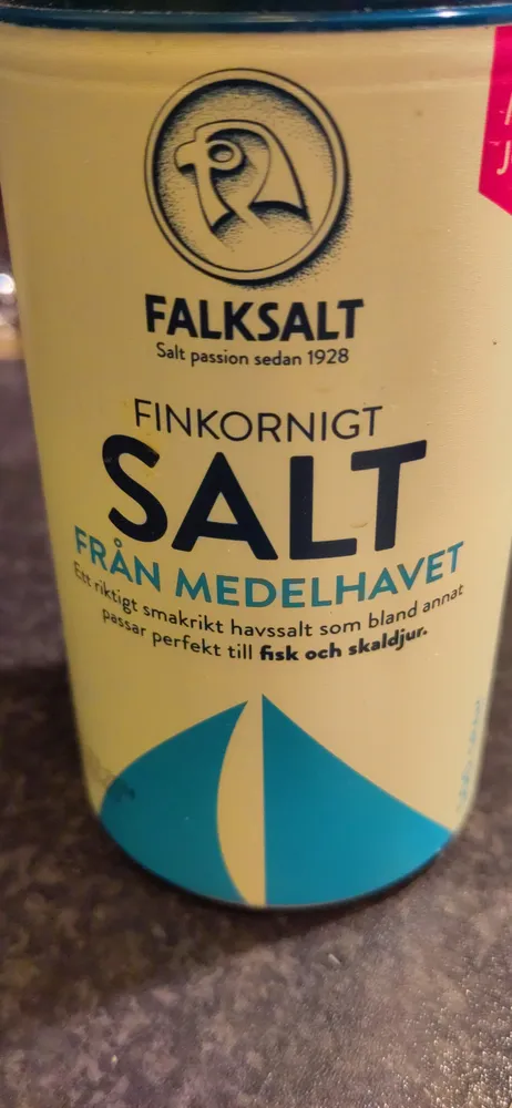 Finkornigt Salt från medelhavet