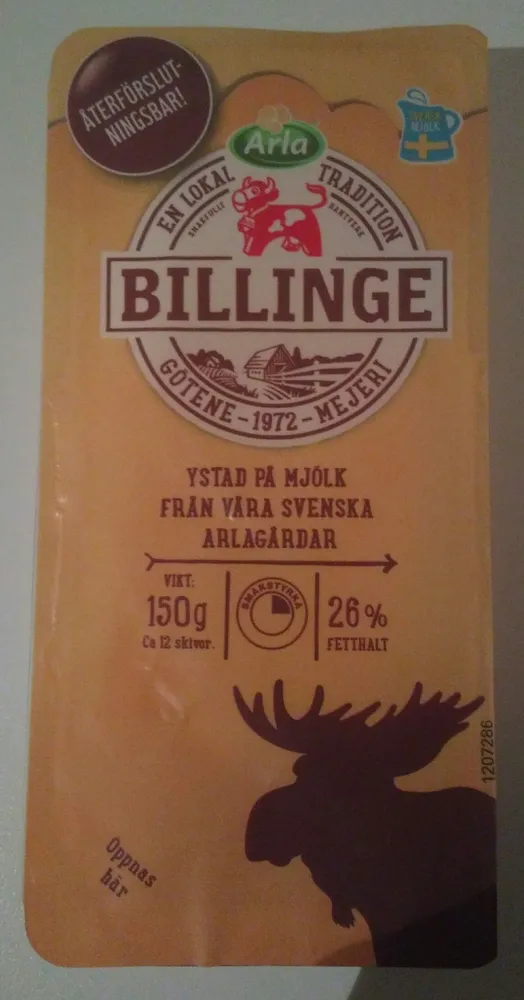 Arla Ko Billinge 26% Skivad