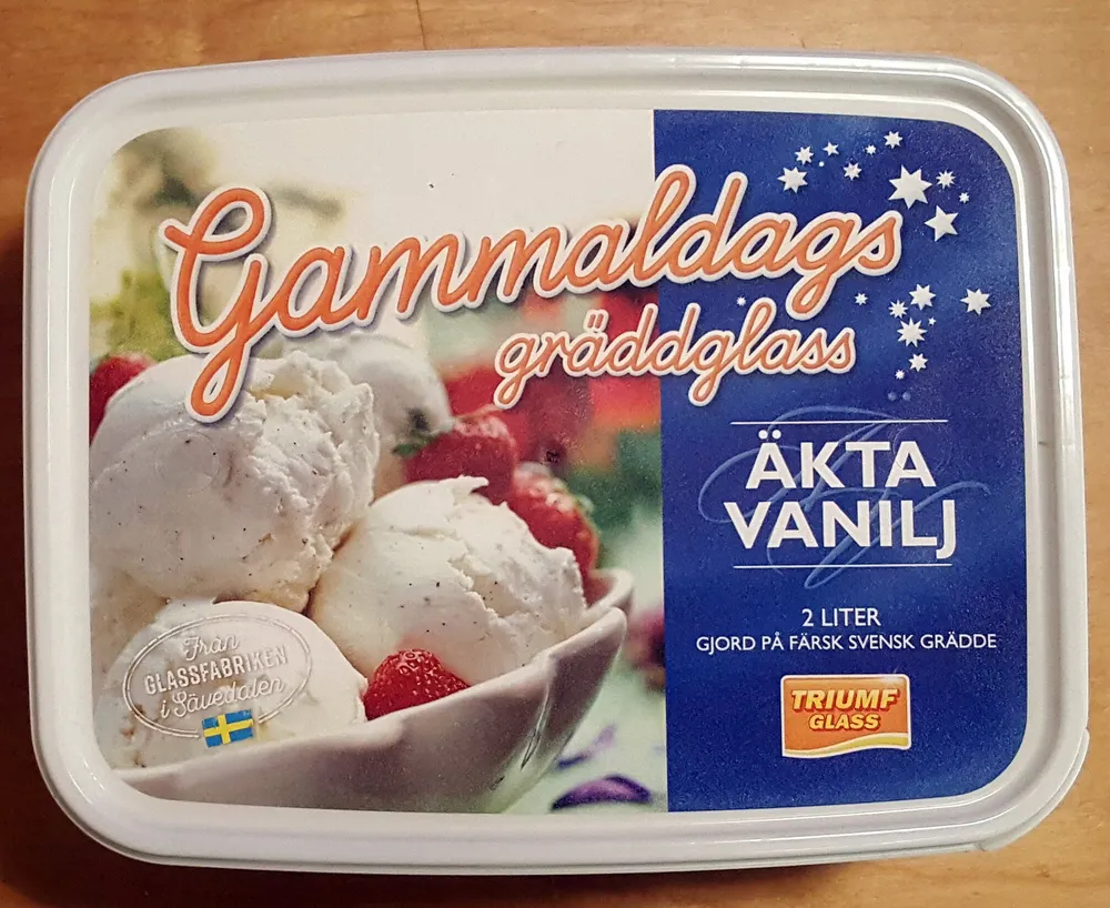 Gammaldags Gräddglass - Äkta Vanilj