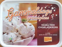 Triumf Glass Gammaldags gräddglass - Vanilj med chokladkross