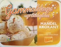 Gammaldags gräddglass - Mandel Krokant