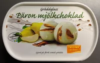 Gräddglass Päron Mjölkchoklad