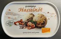 Gräddglass Hasselnöt
