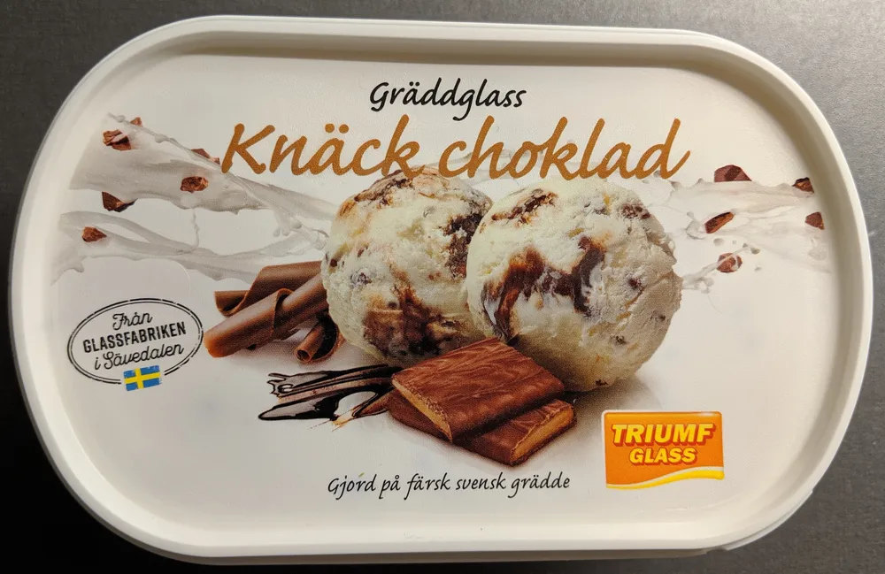 Gräddglass Knäck Choklad