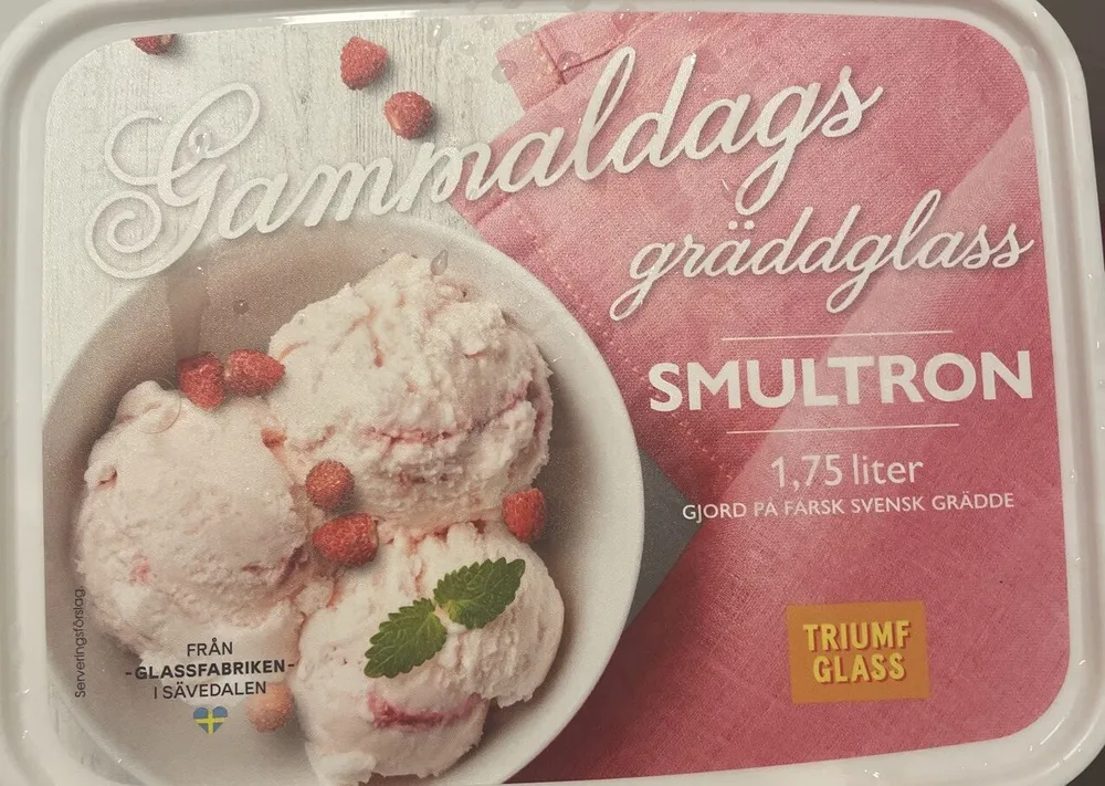 Gammaldags Gräddglass Smultron