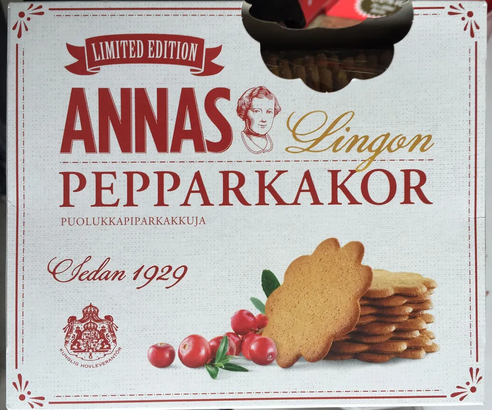 Pepparkakor puolukkapiparkakkuja