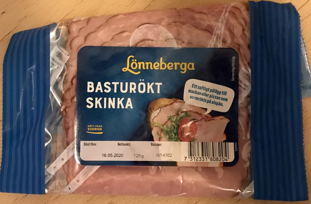 Basturökt skinka