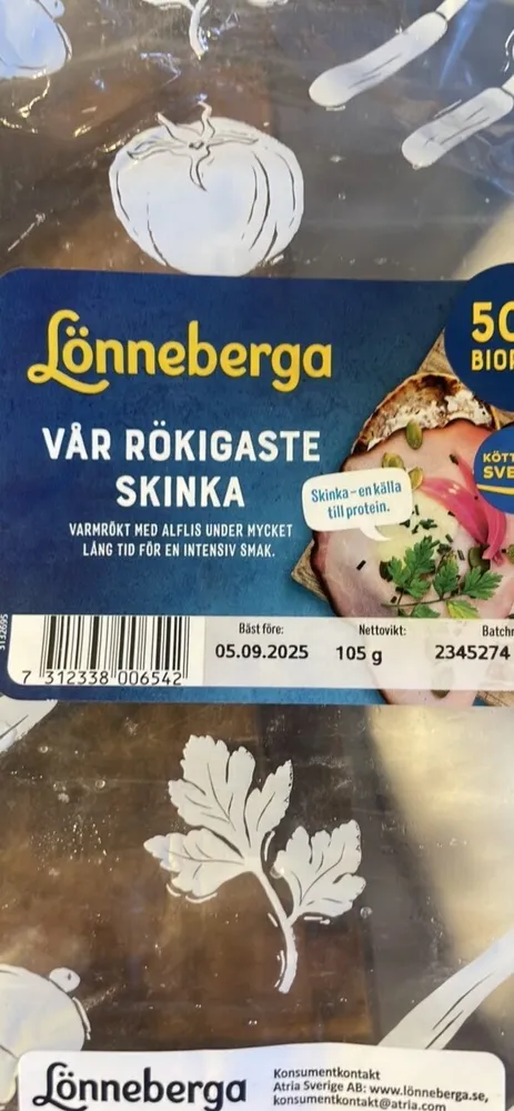 Extra Långsökt Skinka