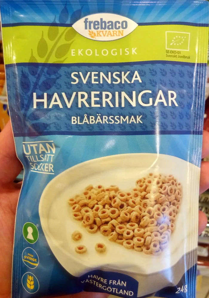 Svenska Havreringar Blåbärssmak