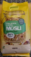 Chia, kokos & dadel müsli