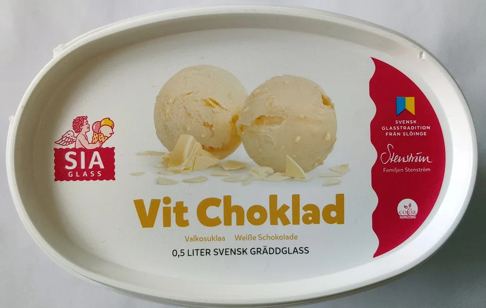 Sia Glass - Vit choklad