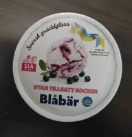 Blåbär Gräddglass