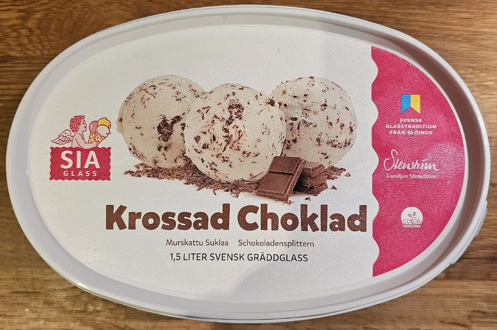 Krossad Choklad Gräddglass