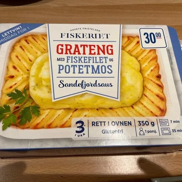 Grateng med fiskefilet