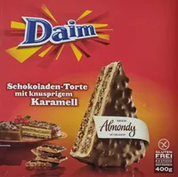 Daim Schokoladen-Torte mit knusprigem Karamell