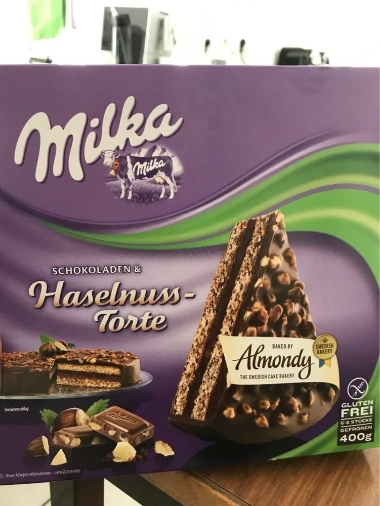 Milka Schokoladen & Haselnuss torte