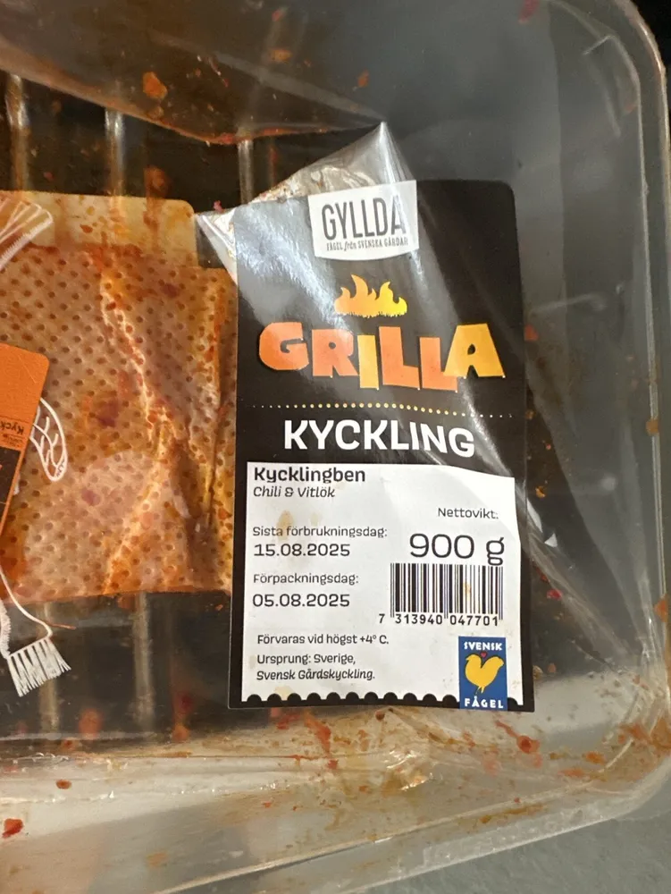 Kycklingben Chili&vitlök