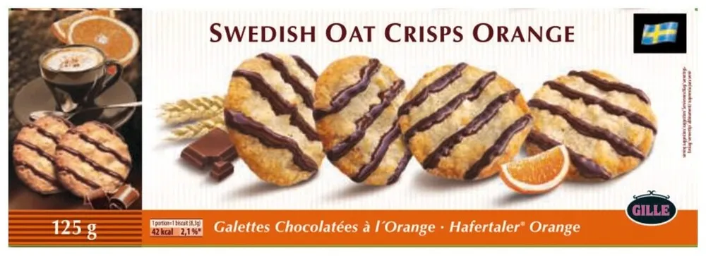 Swedish Oat Crisps Orange