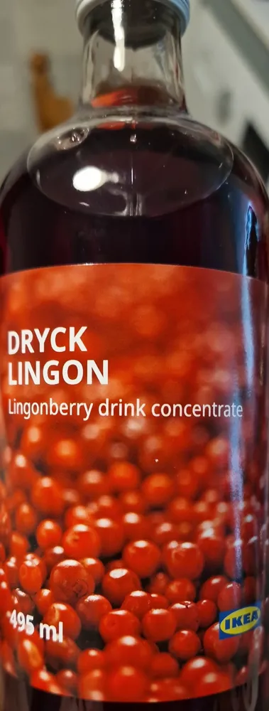 Lingonberry drink Ikea