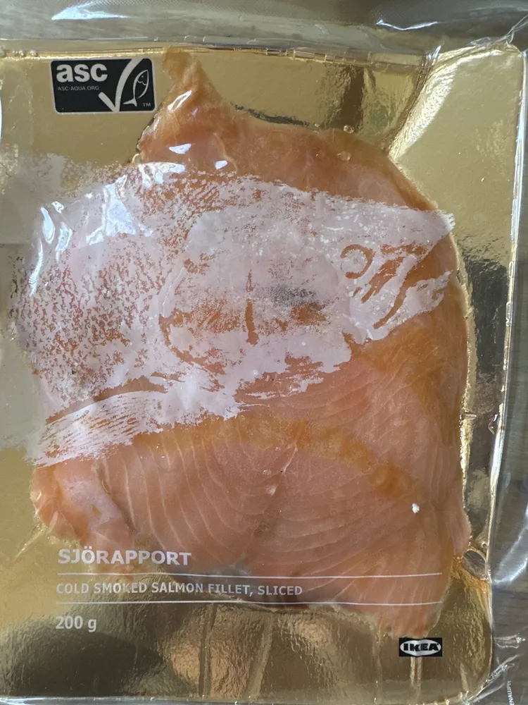 Sjörapport Cold Smoked Salmon Fillet, Sliced