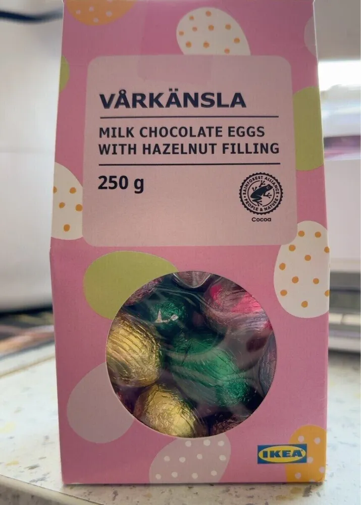 Milk Chocolate Eggs with Hazelnut Filling