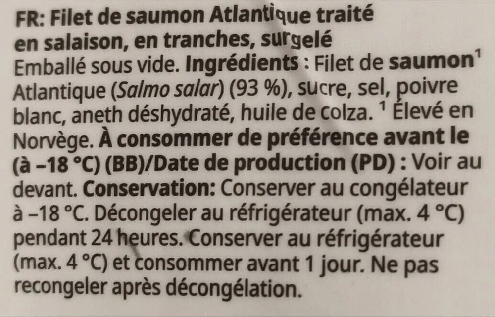 Sjörapport - Cured Atlantic Salmon Filet