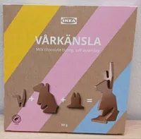 varkansla milk chocolate bunny self-assembly