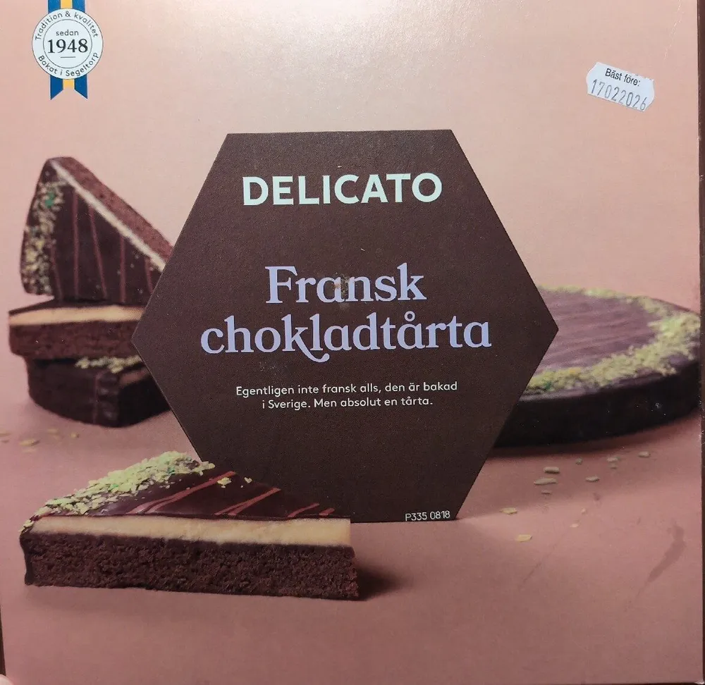Fransk chokladtårta