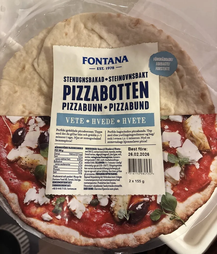Stenungsbakad Pizzabotten