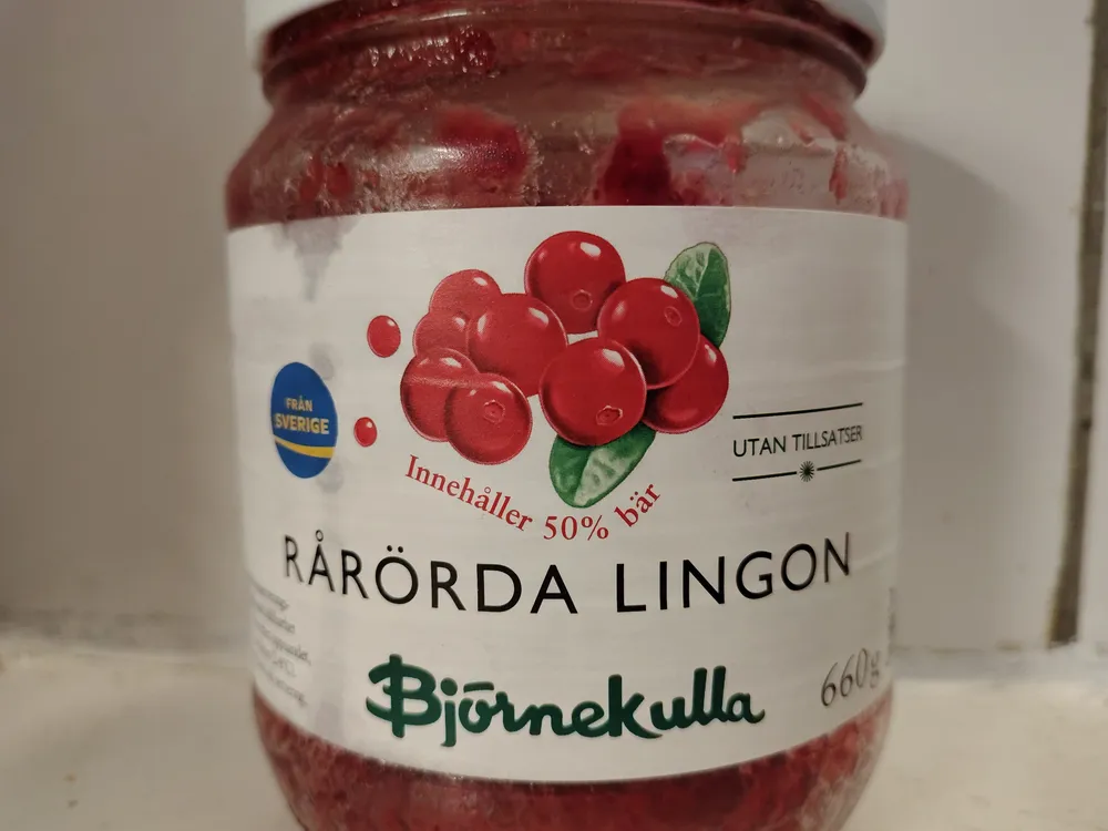 Rårörda lingon