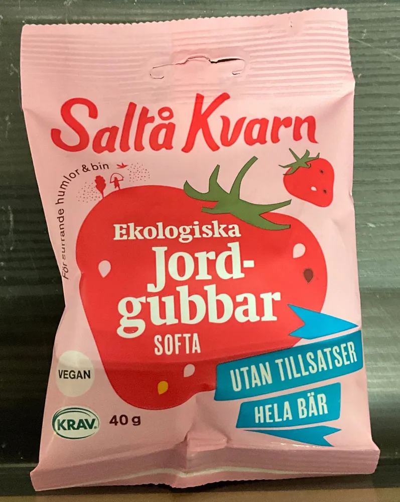 Ekologiska jordgubbar Softa
