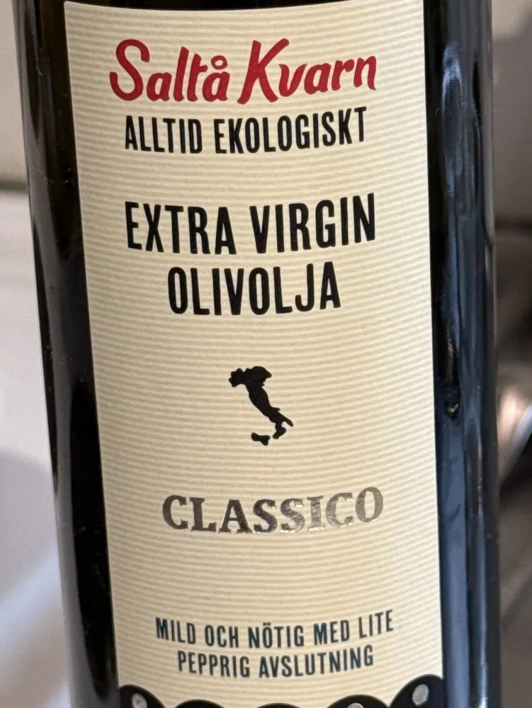 Ekologisk Extra Virgin Olivolja