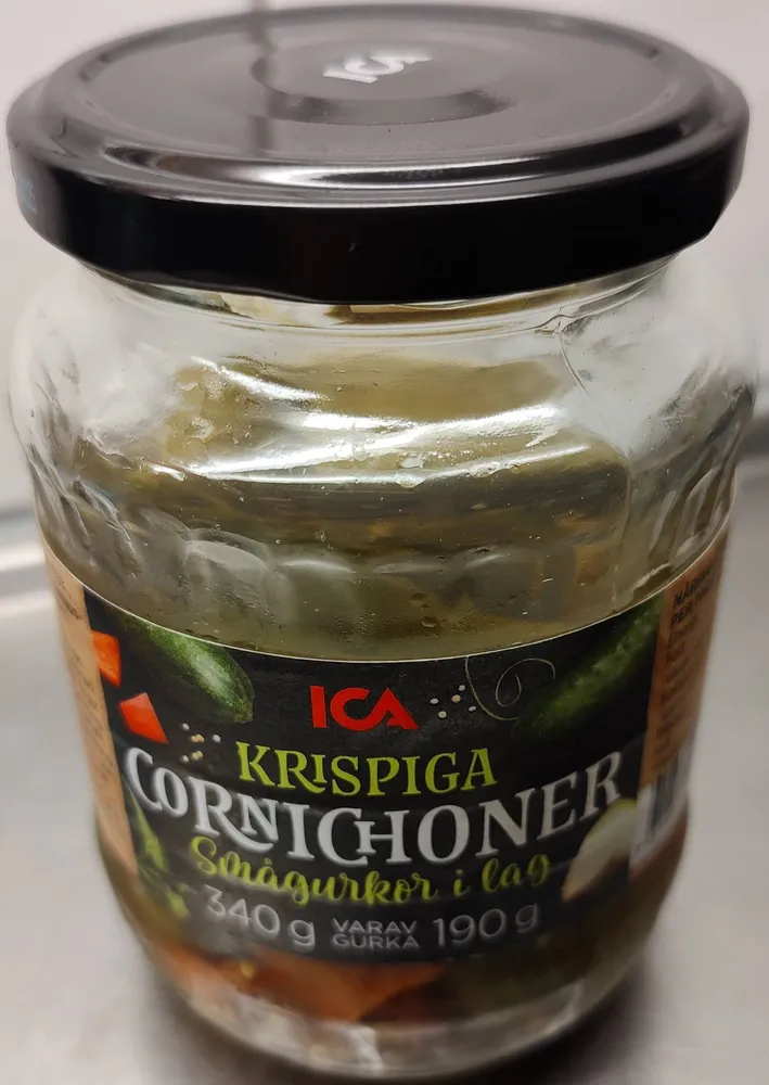 Krispiga cornichoner