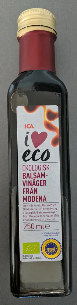 Ekologisk Balsamvinäger Från Modena
