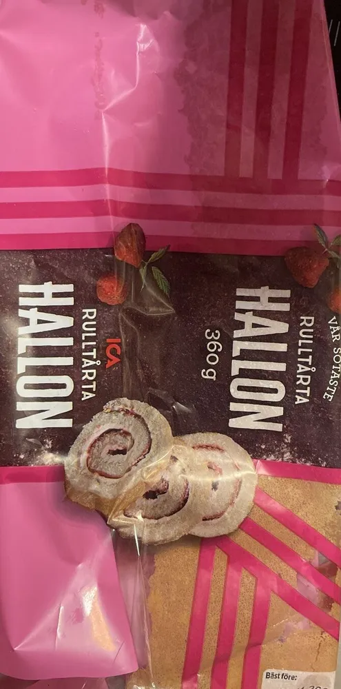 Rulltårta Hallon