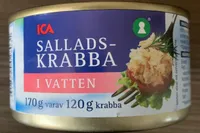 salladskrabba i vatten