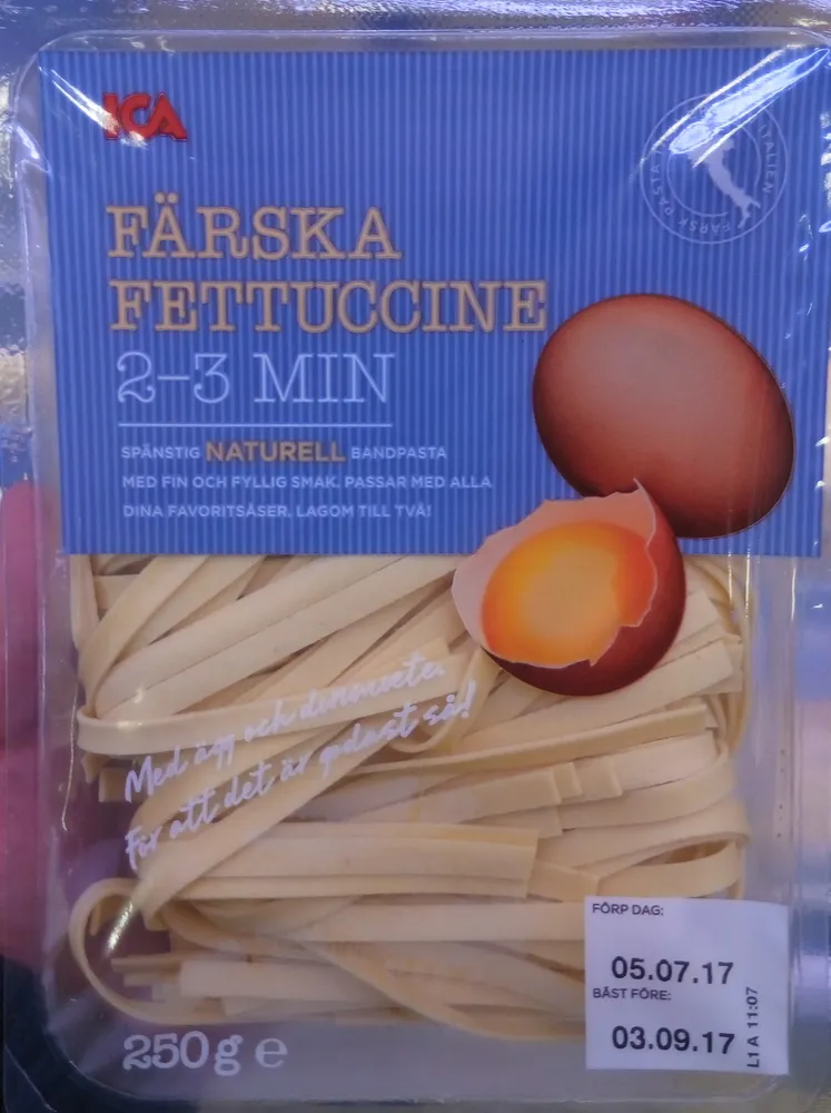 Färska Fettuccine