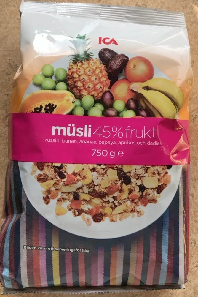 Muesli 45% frukt