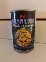 Champinjoner skivade