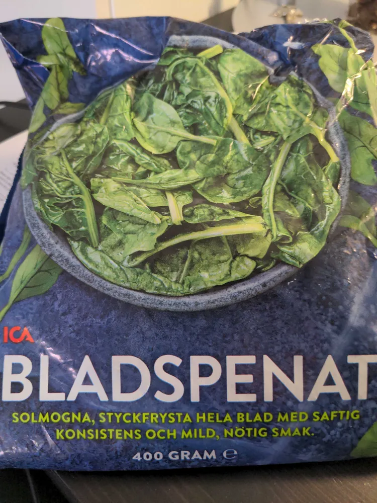 Spinach, chopped, frozen