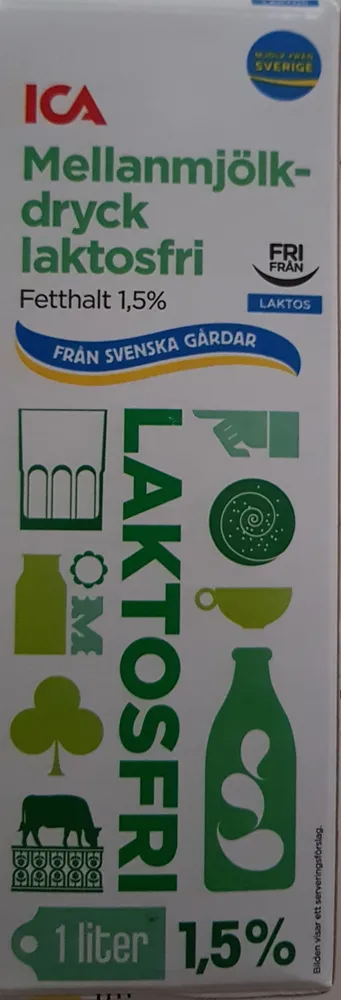 Mellanmjölk-dryck laktosfri