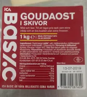 Goudaost i skivor