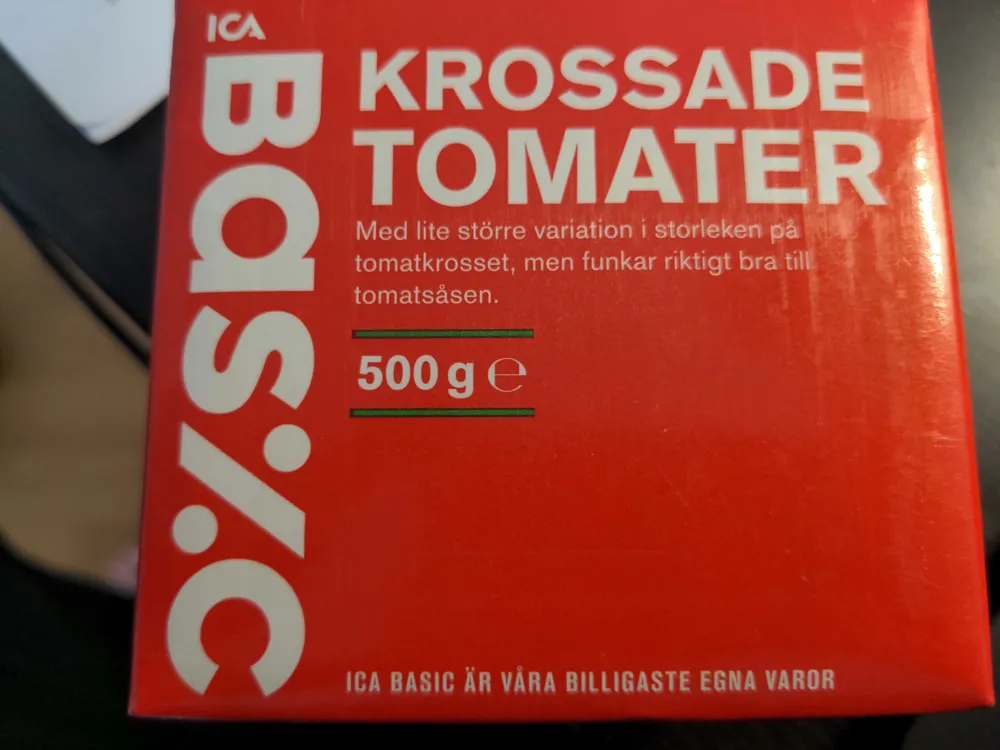 Tomatoes, crushed