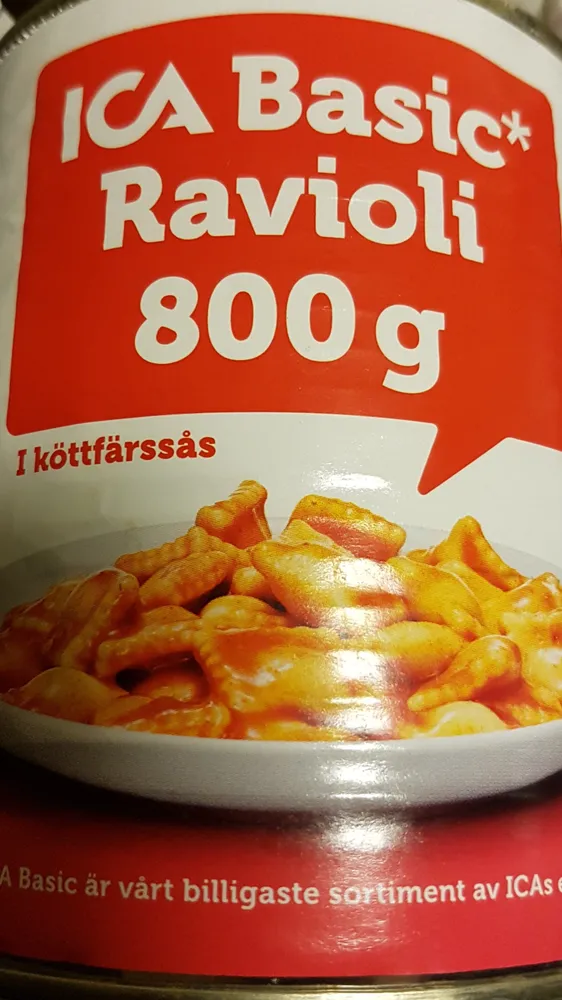 ica Basic ravioli