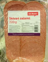 Skivad salami