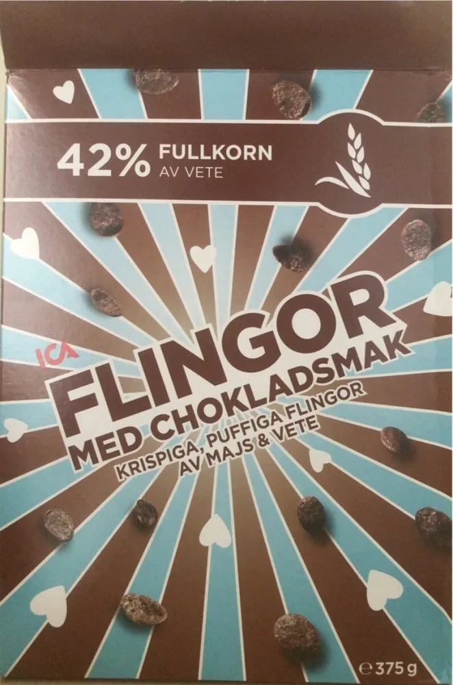 Flingor med chokladsmak