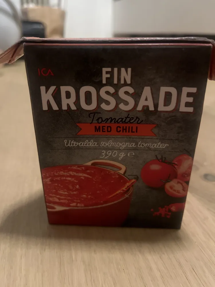Fin krossade tomater med chili