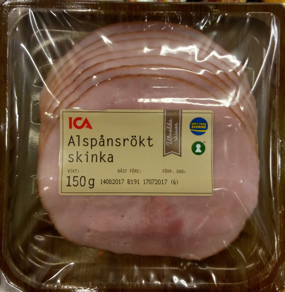 Alspånsröt skinka