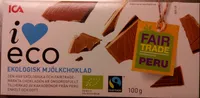 ICA i♥eco Ekologisk mjölkchoklad